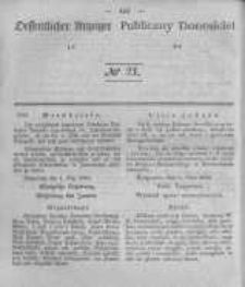 Oeffentlicher Anzeiger zum Amtsblatt No.21 der Königl. Preuss. Regierung zu Bromberg. 1843