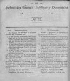 Oeffentlicher Anzeiger zum Amtsblatt No.32 der K&ouml;nigl. Preuss. Regierung zu Bromberg. 1843