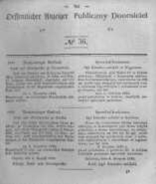 Oeffentlicher Anzeiger zum Amtsblatt No.36 der K&ouml;nigl. Preuss. Regierung zu Bromberg. 1843