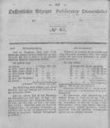 Oeffentlicher Anzeiger zum Amtsblatt No.42 der K&ouml;nigl. Preuss. Regierung zu Bromberg. 1843