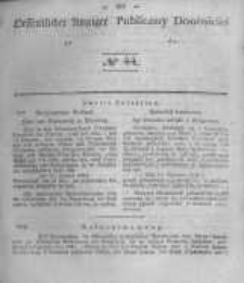 Oeffentlicher Anzeiger zum Amtsblatt No.44 der K&ouml;nigl. Preuss. Regierung zu Bromberg. 1843