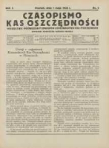 Czasopismo Kas Oszczędności: miesięcznik poświęcony sprawom Komunalnych Kas Oszczędności 1928.05.01 R.3 Nr5