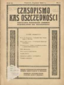 Czasopismo Kas Oszczędności: miesięcznik poświęcony sprawom Komunalnych Kas Oszczędności 1937 styczeń R.12 Nr1