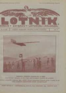 Lotnik: organ Związku Lotników Polskich 1925 R.2 Nr15(32)