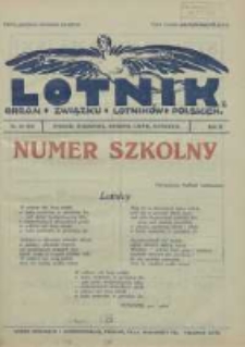Lotnik: organ Związku Lotników Polskich 1925 R.2 Nr16(33)
