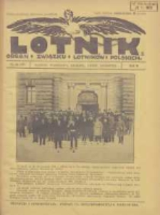 Lotnik: organ Związku Lotnik&oacute;w Polskich 1925 R.2 Nr18(35)