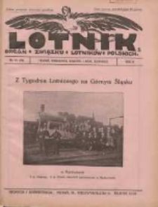 Lotnik: organ Związku Lotników Polskich 1925 R.2 Nr21(38)