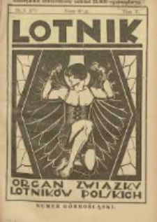 Lotnik: organ Związku Lotnik&oacute;w Polskich 1927.03.20 T.5 Nr5(77)