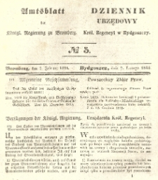 Amtsblatt der K&ouml;niglichen Preussischen Regierung zu Bromberg. 1844.02.02 No.5
