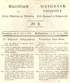 Amtsblatt der K&ouml;niglichen Preussischen Regierung zu Bromberg. 1844.02.16 No.7