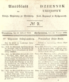 Amtsblatt der Königlichen Preussischen Regierung zu Bromberg. 1844.02.16 No.7