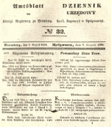 Amtsblatt der Königlichen Preussischen Regierung zu Bromberg. 1844.08.09 No.32