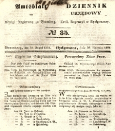 Amtsblatt der K&ouml;niglichen Preussischen Regierung zu Bromberg. 1844.08.30 No.35