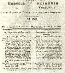 Amtsblatt der K&ouml;niglichen Preussischen Regierung zu Bromberg. 1844.12.13 No.50