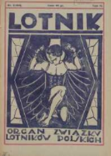 Lotnik: organ Związku Lotników Polskich 1926.08.09 T.4 Nr5(64)