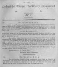 Oeffentlicher Anzeiger zum Amtsblatt No.7 der K&ouml;nigl. Preuss. Regierung zu Bromberg. 1844