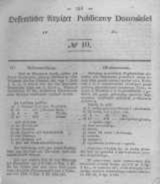 Oeffentlicher Anzeiger zum Amtsblatt No.10 der K&ouml;nigl. Preuss. Regierung zu Bromberg. 1844