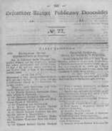 Oeffentlicher Anzeiger zum Amtsblatt No.22 der K&ouml;nigl. Preuss. Regierung zu Bromberg. 1844