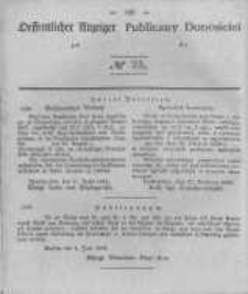 Oeffentlicher Anzeiger zum Amtsblatt No.25 der K&ouml;nigl. Preuss. Regierung zu Bromberg. 1844
