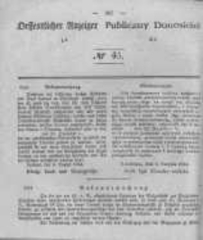 Oeffentlicher Anzeiger zum Amtsblatt No.45 der Königl. Preuss. Regierung zu Bromberg. 1844