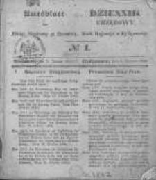 Amtsblatt der K&ouml;niglichen Preussischen Regierung zu Bromberg. 1845.01.03 No.1