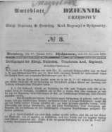 Amtsblatt der K&ouml;niglichen Preussischen Regierung zu Bromberg. 1845.01.17 No.3
