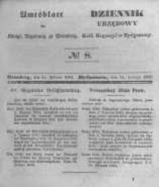 Amtsblatt der K&ouml;niglichen Preussischen Regierung zu Bromberg. 1845.02.21 No.8