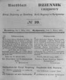 Amtsblatt der K&ouml;niglichen Preussischen Regierung zu Bromberg. 1845.03.07 No.10