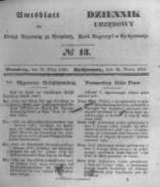 Amtsblatt der K&ouml;niglichen Preussischen Regierung zu Bromberg. 1845.03.28 No.13