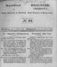 Amtsblatt der K&ouml;niglichen Preussischen Regierung zu Bromberg. 1845.08.22 No.34