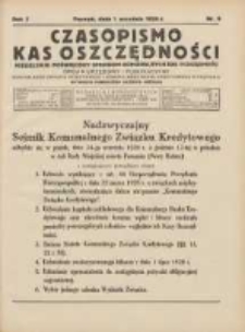 Czasopismo Kas Oszczędności: organ urzędowy i publikacyjny Komunalnego Związku Kredytowego i Komunalnego Banku Kredytowego w Poznaniu 1928.09.01 R.3 Nr9
