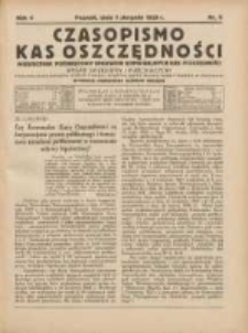 Czasopismo Kas Oszczędności: miesięcznik poświęcony sprawom Komunalnych Kas Oszczędności: organ urzędowy i publikacyjny Komunalnego Związku Kredytowego i Komunalnego Banku Kredytowego w Poznaniu 1929.08.01 R.4 Nr8