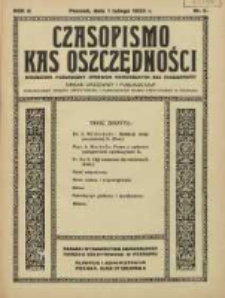 Czasopismo Kas Oszczędności: miesięcznik poświęcony sprawom Komunalnych Kas Oszczędności: organ urzędowy i publikacyjny Komunalnego Związku Kredytowego i Komunalnego Banku Kredytowego w Poznaniu 1933.02.01 R.8 Nr2