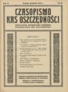 Czasopismo Kas Oszczędności: miesięcznik poświęcony sprawom Komunalnych Kas Oszczędności 1935 grudzień R.10 Nr12