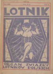 Lotnik: organ Związku Lotników Polskich 1926.07.07 T.4 Nr1(60)