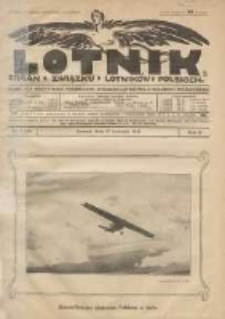 Lotnik: organ Związku Lotników Polskich: pismo dla wszystkich poświęcone sprawom lotnictwa cywilnego i wojskowego 1925.04.27 R.2 Nr7(24)