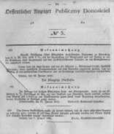 Oeffentlicher Anzeiger zum Amtsblatt No.5 der K&ouml;nigl. Preuss. Regierung zu Bromberg. 1845