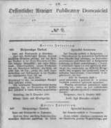 Oeffentlicher Anzeiger zum Amtsblatt No.9 der K&ouml;nigl. Preuss. Regierung zu Bromberg. 1845