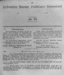 Oeffentlicher Anzeiger zum Amtsblatt No.18 der K&ouml;nigl. Preuss. Regierung zu Bromberg. 1845