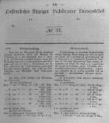 Oeffentlicher Anzeiger zum Amtsblatt No.21 der K&ouml;nigl. Preuss. Regierung zu Bromberg. 1845