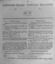 Oeffentlicher Anzeiger zum Amtsblatt No.22 der K&ouml;nigl. Preuss. Regierung zu Bromberg. 1845