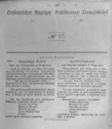 Oeffentlicher Anzeiger zum Amtsblatt No.27 der K&ouml;nigl. Preuss. Regierung zu Bromberg. 1845