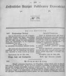 Oeffentlicher Anzeiger zum Amtsblatt No.29 der K&ouml;nigl. Preuss. Regierung zu Bromberg. 1845