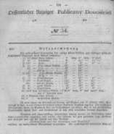 Oeffentlicher Anzeiger zum Amtsblatt No.34 der K&ouml;nigl. Preuss. Regierung zu Bromberg. 1845