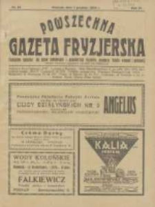 Powszechna Gazeta Fryzjerska : organ Związku Polskich Cechów Fryzjerskich 1926.12.01 R.4 Nr12