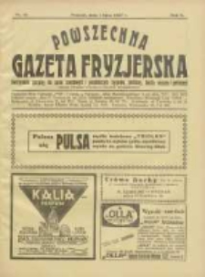 Powszechna Gazeta Fryzjerska : organ Związku Polskich Cech&oacute;w Fryzjerskich 1927.07.01 R.5 Nr13