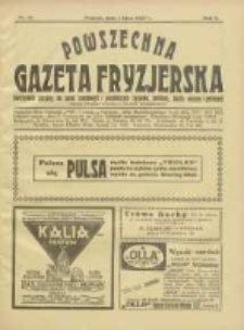 Powszechna Gazeta Fryzjerska : organ Związku Polskich Cechów Fryzjerskich 1927.07.01 R.5 Nr13
