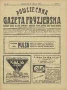 Powszechna Gazeta Fryzjerska : organ Związku Polskich Cech&oacute;w Fryzjerskich 1927.08.15 R.5 Nr16