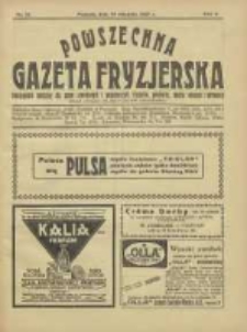 Powszechna Gazeta Fryzjerska : organ Związku Polskich Cechów Fryzjerskich 1927.08.15 R.5 Nr16