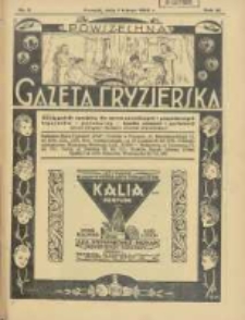 Powszechna Gazeta Fryzjerska : organ Związku Polskich Cech&oacute;w Fryzjerskich 1928.02.01 R.6 Nr3